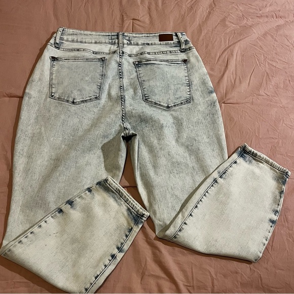 WOMENS JUDY BLUE HIGH WAIST SLIM FIT JEANS-ULTRA LIGHT BLUE Boho Stretch Sz 18W - Picture 4 of 10